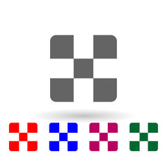 Squares multi color icon. Simple glyph, flat vector of web icons for ui and ux, website or mobile application