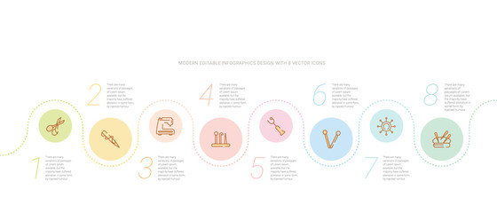 Fototapeta na wymiar sew concept infographic design template. included pin holder, pin sew, pins, seam ripper, set of pins, sewing equipment icons