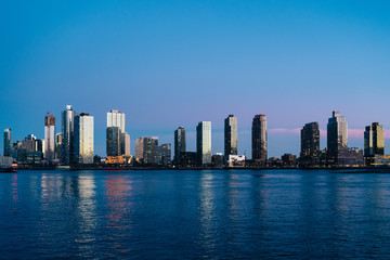 Obraz na płótnie Canvas New York City Skyline Sunset