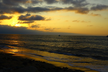 samperio playa atardecer