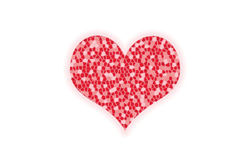 Illustration of abstract heart.  抽象的なハートのイラスト