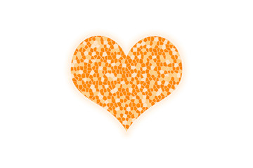 Illustration of abstract heart.  抽象的なハートのイラスト