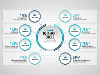 Octa-Point Circle Infographic 2