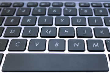 Picture of Qwerty Keyboard on Laptop