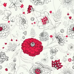 Papier peint Style vintage Motif floral original sans couture dans un style cachemire vintage