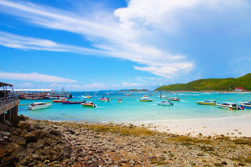 Summer beach Koh larn in Thailand