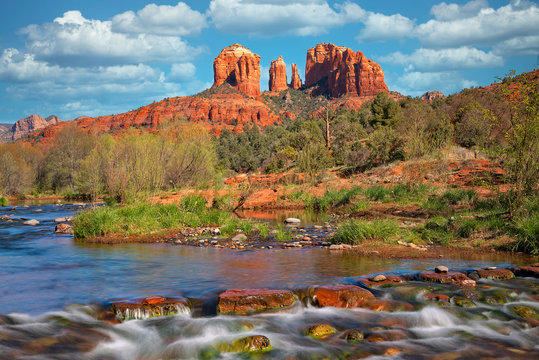 Cathedral Rock Viewed From Red Rock Crossing 1