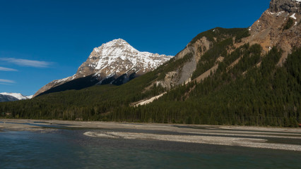 Canada's Rocky Mountains on a sunny day