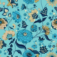 Meubelstickers Floral seamless original pattern in vintage paisley style © alfaolga