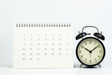 Year plan, Busy work reminder, annual leave, project deadline or memo text concept, white clean...