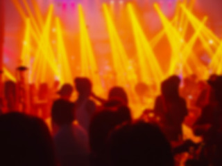 Fototapeta na wymiar lights in club party.club party is blurred background