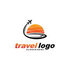 Travel Logo, Travelling Logo, Travel Go Logo Vector Inspiration