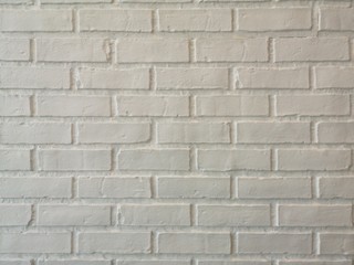 White grunge brick wall texture background