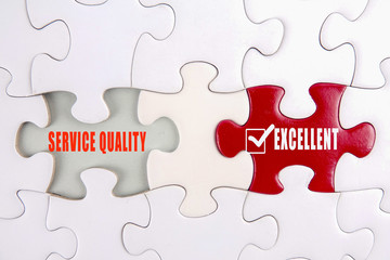 Fototapeta premium Missing puzzle with a words 
