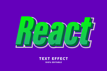 Fresh green modern style text effect