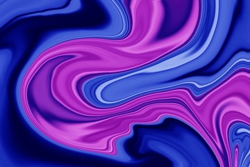 abstract background of blue and pink fluid acrylic painting