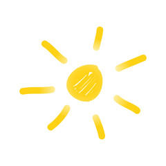 hand drawn doodle starburst, sunburst. doodle design element. vector illustration