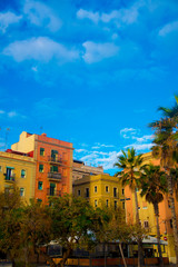 Obraz premium Tourists destination Barcelona, Spain. Barcelona is known as an Artistic city located in the east coast of Spain..