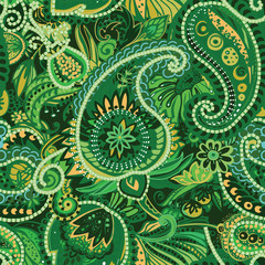 Original traditional oriental vintage paisley pattern in a modern version.