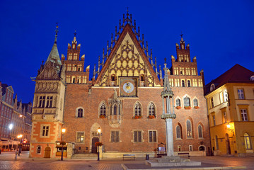 Fototapeta na wymiar Wroclaw Town Hall in Poland