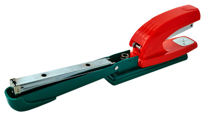 Fototapeta premium two staplers on white background, Couple having sex