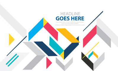 Vector of modern abstract geometric background