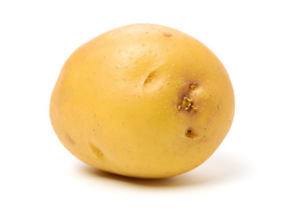 New potato isolated on white background 