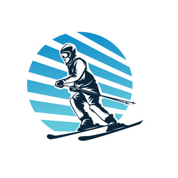 Winter Sport Logo Design Template