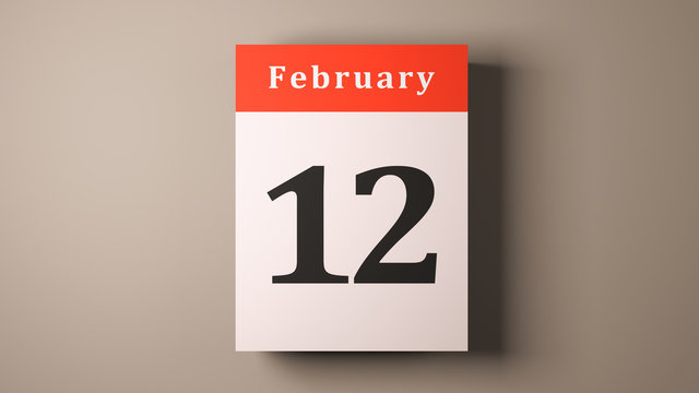 February 12th Abraham Lincoln's Birthday year calendar pages