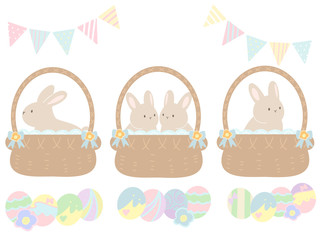 Rabbit and easter egg