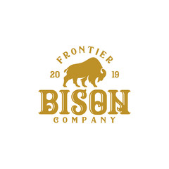 Bison Logo Emblem