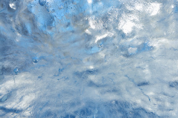 Obraz premium Ice background. The frozen texture of the water