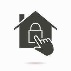 Smart home icon. Vector illustration for graphic and web design.