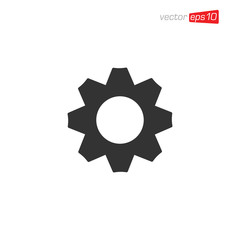 Gear Icon Design Illustration Vector