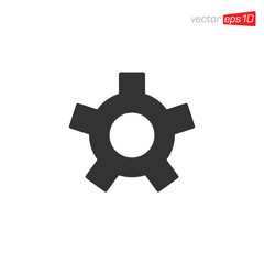 Gear Icon Design Illustration Vector
