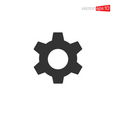 Gear Icon Design Illustration Vector