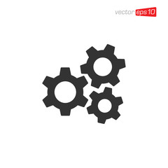 Gear Icon Design Illustration Vector