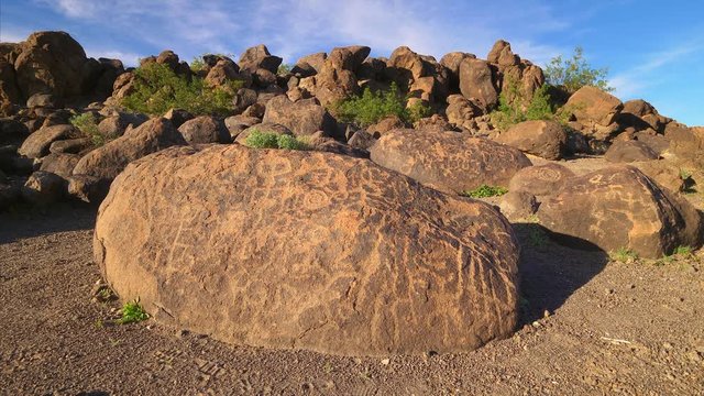 Native American Painted Rock Petroglyph Site in Arizona