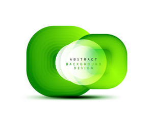 Square geometric banners with 3d smooth blend effect. Digital technology trendy icon design. Vector Illustration For Wallpaper, Banner, Background, Card, Book Illustration, landing page