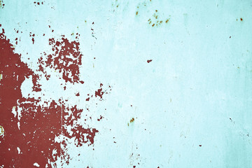 Texture old paint on a rust metal surface. Metal background, rust, copy space