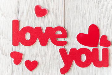 I Love You background. 