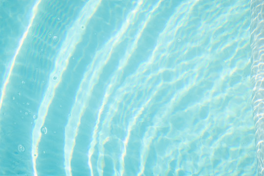 Close-up of vibrant aqua swimming pool water
