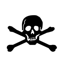 どくろ　頭蓋骨　骨　ドクロ　髑髏　パイレーツ　海賊