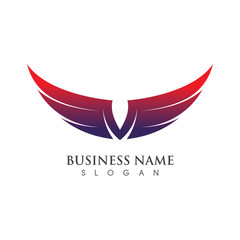 Wing Logo Template vector illustration concept design