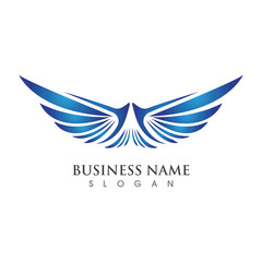 Wing Logo Template vector illustration concept design