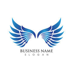 Wing Logo Template vector illustration concept design