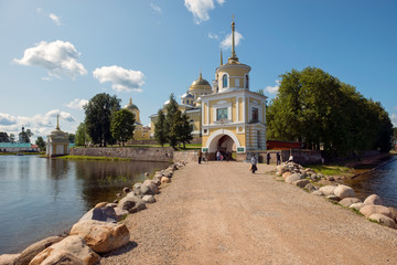 Nilo-Stolobenskaya Pustyn  is situated on Stolobny Island in Lake Seliger. Tver region, Russia