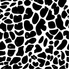 Animal print black and white, seamless pattern for your design