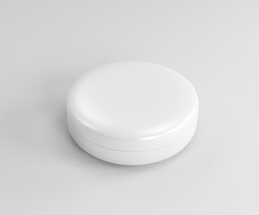 Package design cosmetic, cream, ointment products on white background