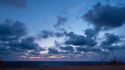 Beautiful cloudscape over Black sea